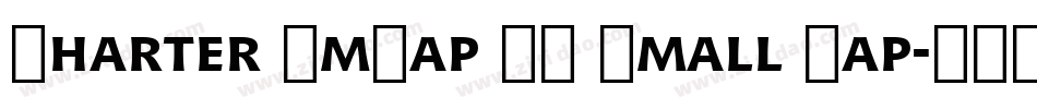 Charter SmCap BT Small Cap字体转换
